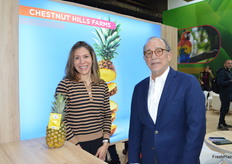 Adriana Garcia and Raul Romero with Chestnut Hill Farms, Costa Rican grower of pineapples.